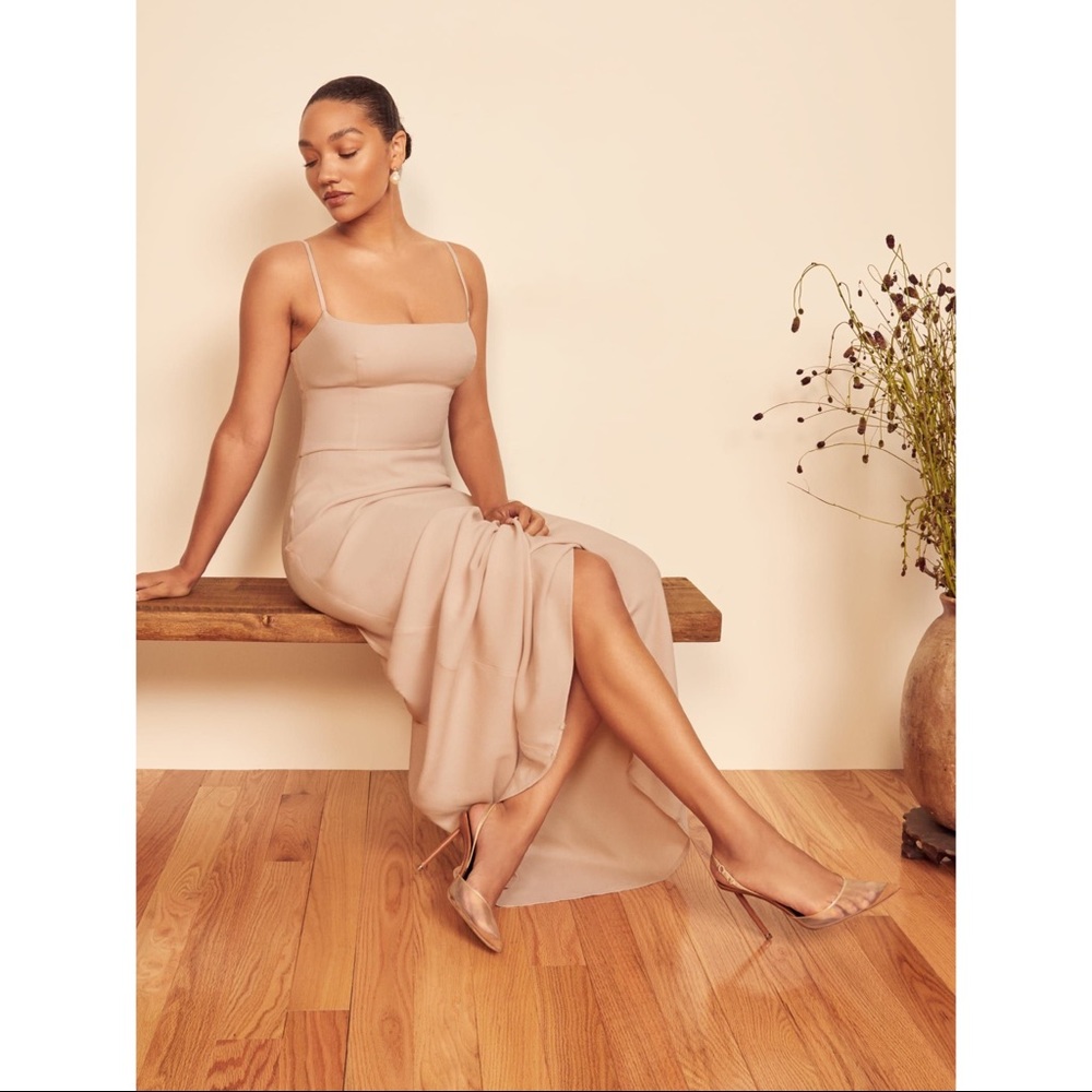 Reformation Sunrise Dress - Champagne | Size: 2
